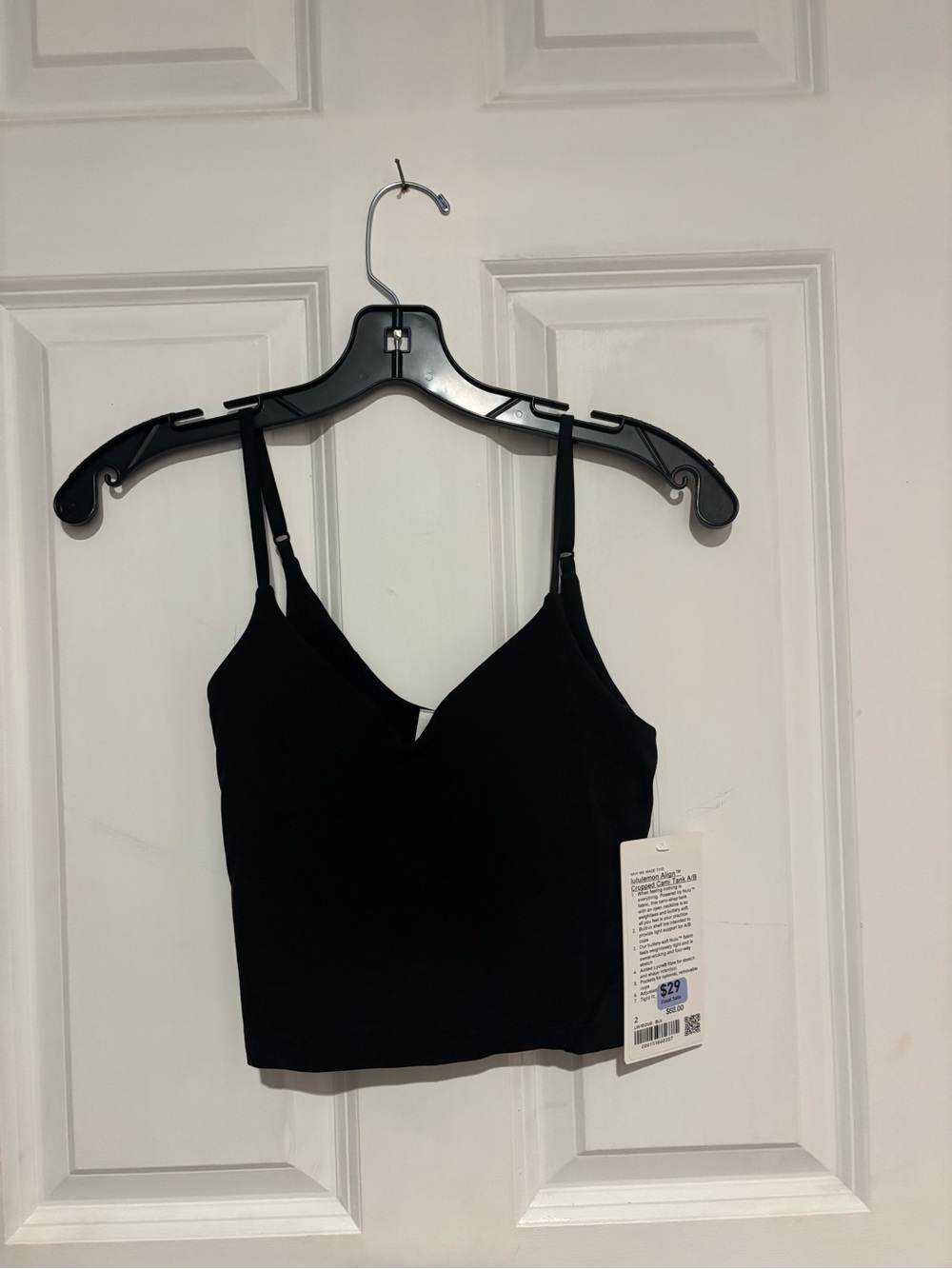 lululemon athletica Black V-Neck Crop Cami